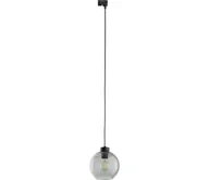 Lampy sufitowe - Żyrandol na łańcuchu do systemu szynowego CUBUS 1xE27/15W/230V czarny/dym czarny - miniaturka - grafika 1