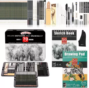 Kalour, Zestaw do szkicowania 72 - Kredki, ołówki, pastele i pisaki - miniaturka - grafika 1