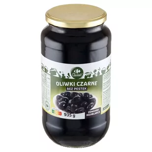 Carrefour Classic Oliwki czarne odmiana Hojiblanca bez pestek 935 g - Warzywa w marynacie - miniaturka - grafika 1