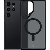 Etui i futerały do telefonów - Etui 3MK Smoke MagCase do Samsung Galaxy S23 Ultra Czarny transparentny - miniaturka - grafika 1