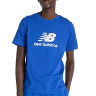 Koszulki męskie - Koszulka męska New Balance MT41502BUM - niebieska - miniaturka - grafika 1
