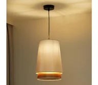 Lampy sufitowe - Duolla - Żyrandol na lince BELL SHINY 1xE27/15W/230V śr. 25 cm biały/miedziany - miniaturka - grafika 1