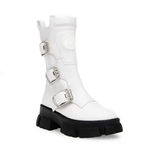 stivali donna steve madden - transfixed - bianco - Kozaki damskie - miniaturka - grafika 1
