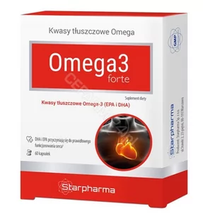 STARPHARMA Omega3forte x 60 kaps Starpharma - Serce i układ krążenia - miniaturka - grafika 1