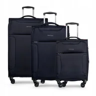 Walizki - PUCCINI Zestaw WALIZEK Podróżnych Komplet Miękkie Na Kółkach 3w1 EM50950 1 - miniaturka - grafika 1