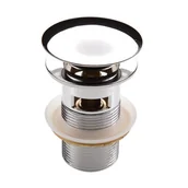 Korki do umywalek - Korek click - clack okrągły z przelewem - miniaturka - grafika 1