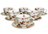 Serwisy do kawy i herbaty - Duo Gift Filiżanki ze spodkami 280 ml komplet 6 szt. LINNEA DUG_3185 - miniaturka - grafika 1