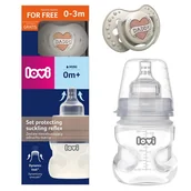 Butelki dla niemowląt - LOVI Zestaw Niezaburzający Odruchu Ssania Butelka Medical+ 150 ml + Smoczek Dynamiczny Daddy 0m+ - miniaturka - grafika 1