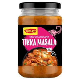 Winiary Sos w stylu indyjskim tikka masala 340 g - Majonezy i dressingi - miniaturka - grafika 1