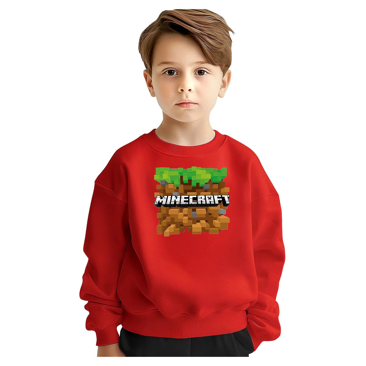 BLUZA DZIECIĘCA MŁODZIEŻOWA MINECRAFT 122-128 WZORY PREZENT JAKOŚĆ