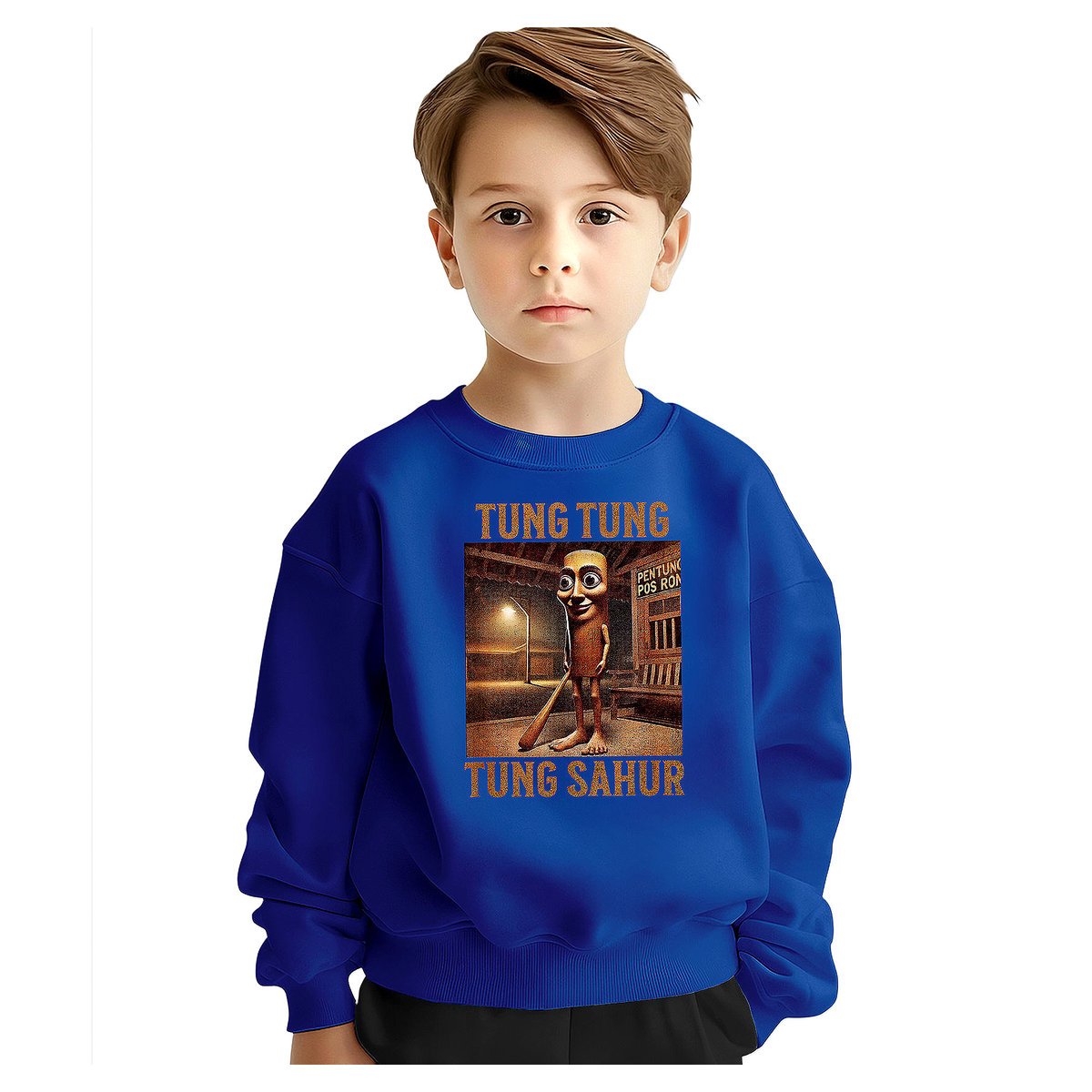 BLUZA DZIECIĘCA ITALIAN BRAINROT TUNG SAHUR 134-140 DLA CHŁOPCA DZIEWCZYNKI
