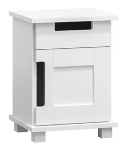 Szafka nocna nr5 Modern biała - Szafki nocne - miniaturka - grafika 1