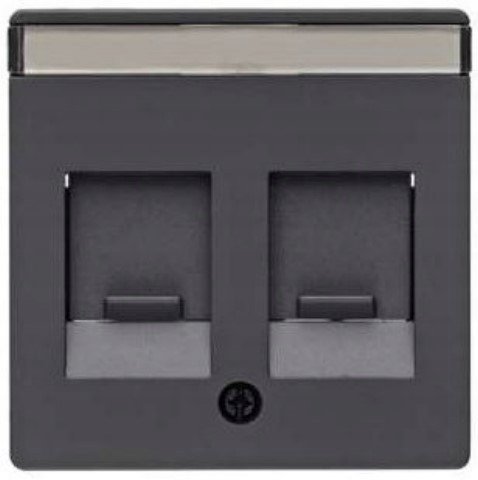 Hager polo Element centralny z zasuwą chroniącą przed kurzem Q.1/Q.3 antracyt aksamit 11816086 11816086