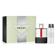 Zestawy perfum męskich - Prada Luna Rossa Carbon EDT 100ml+10ml+10ml - miniaturka - grafika 1