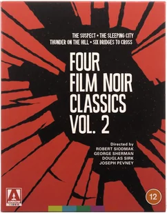 Film Noir Volume 2 Collection: The Suspect / The Sleeping City / Thunder on the Hill / Six Bridges to Cross - Horrory Blu-Ray - miniaturka - grafika 1