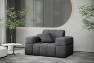 Fotele - Fotel Nimes tkanina Perfect Haromony ciemnoszary - miniaturka - grafika 1