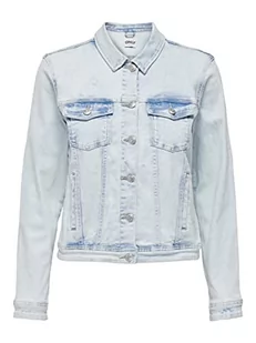 Bestseller A/S Damska kurtka ONLTIA LS DNM MAS528, jasnoniebieska, wybielana denim, 42, Light Blue Bleached Denim, 42 - Kurtki damskie - miniaturka - grafika 1