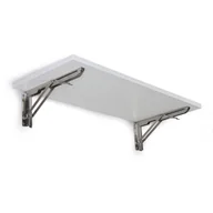 Półki do salonu - Półka składana, 800 x 520 mm, biała - miniaturka - grafika 1