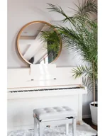 Lustra - Lustro okrągłe OTTO w złotej ramie mdf - kolor ramy do wyboru, Dostępne wymiary: Średnica 80cm - miniaturka - grafika 1