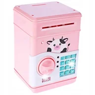 Skarbonki - SEJF SKARBONKA BANKOMAT NA MONETY BANKNOTY BLOKADA NA KOD PIN ELEKTRONICZNA - miniaturka - grafika 1