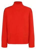 Swetry damskie - Tommy Hilfiger - Sweter damski, czerwony - miniaturka - grafika 1