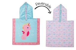 FlapJack Poncho Kąpielowe dla dzieci Narwal/Konik Morski UPF50+S - Okrycia kąpielowe dla dzieci - miniaturka - grafika 1