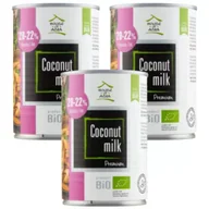 Soki i napoje niegazowane - House of Asia Mleczko kokosowe 20-22% Zestaw 3 x 400 ml Bio - miniaturka - grafika 1
