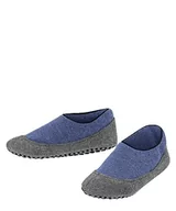 Kapcie damskie - FALKE Dziecięce kapcie Cosy Slipper wełna antypoślizgowe wypustki, 1 para, niebieskie (Azure 6327), 37-38, Niebieski (Azure 6327), 37-38 - miniaturka - grafika 1