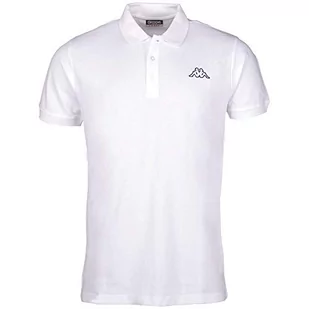 Kappa Peleot męska koszulka polo, biała, normalna, biały, 6XL - Koszulki męskie - miniaturka - grafika 1