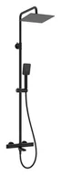 Zestawy prysznicowe - Deante Zestaw prysznicowy natynkowy termostatyczny z deszczownicą nero NACN1HT - miniaturka - grafika 1