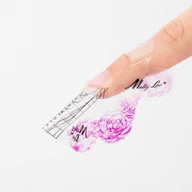 Sztuczne paznokcie i akcesoria - Molly Lac Szablony formy do przedłużania paznokci salonowe transparentne do żelu do akrylożelu MollyLac Flora 100 szt - miniaturka - grafika 1