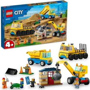 Lego CITY Ciężarówki i dźwig z kulą 60391 - Klocki - miniaturka - grafika 1