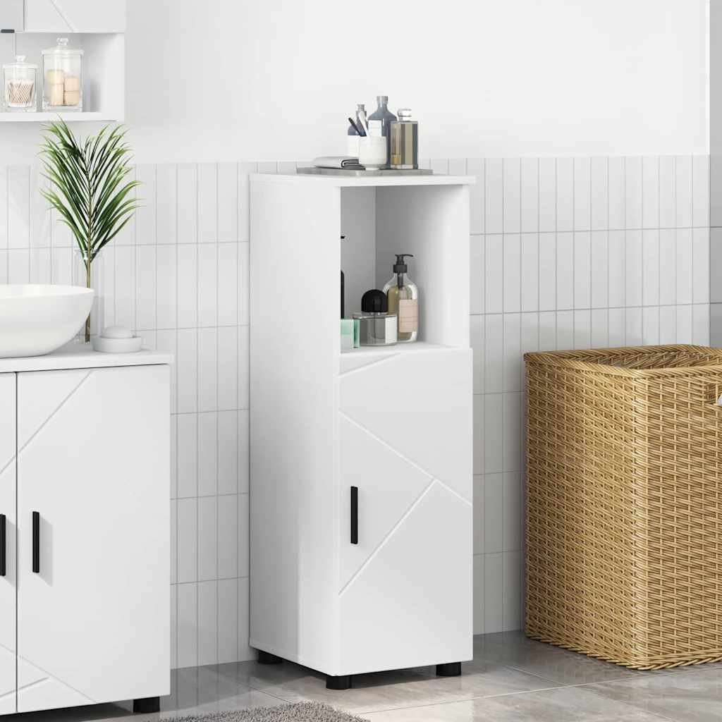 vidaXL vidaXL Szafka Łazienkowa z przechowywaniem Biały 30 x 35 x 95 cm