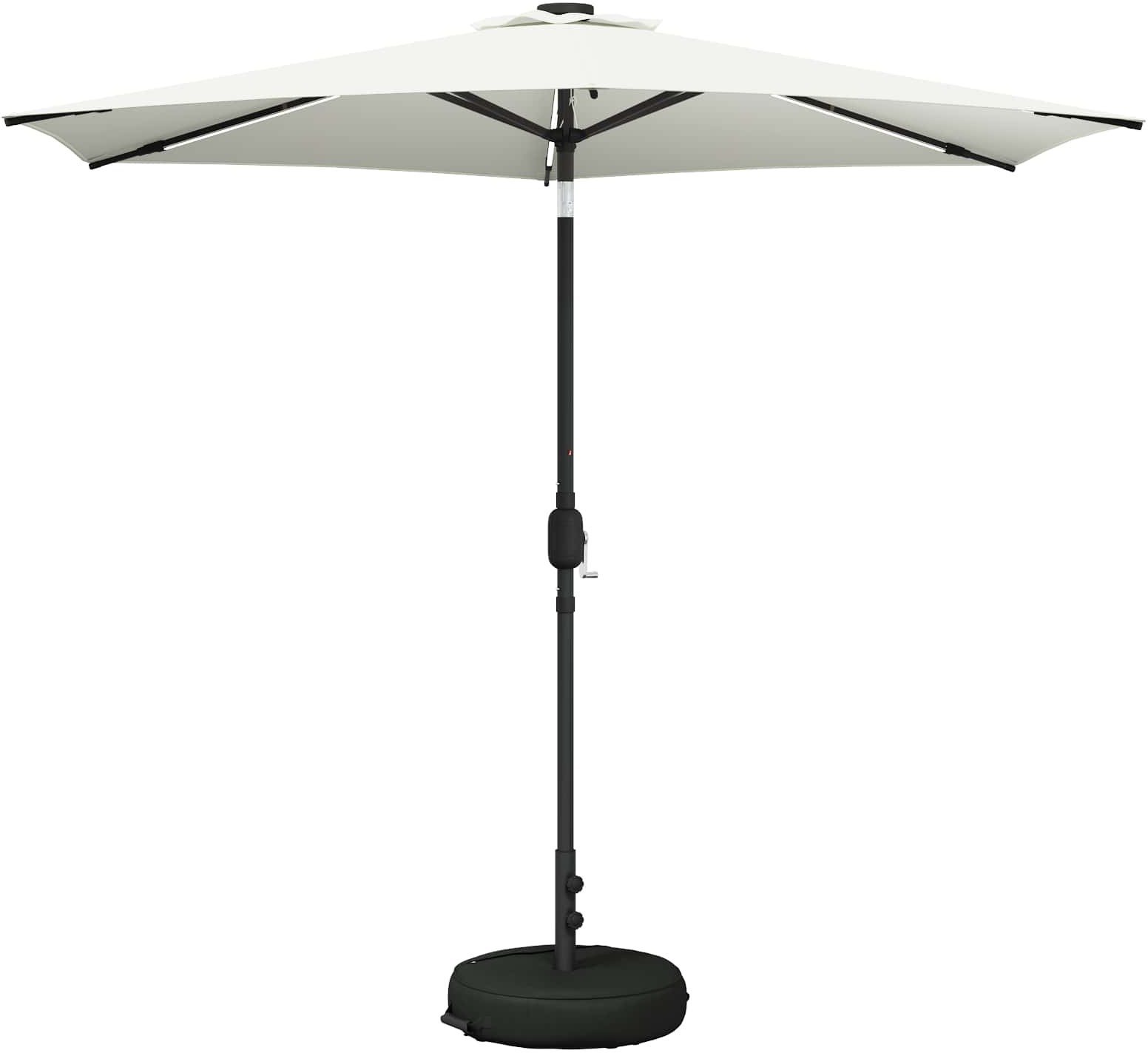 vidaXL vidaXL Parasol ogrodowy z LED-owymi lampkami 270 x 270 cm Poliester