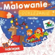 Malowanie-doklejanie Renifer Nowa - Książki edukacyjne - miniaturka - grafika 2