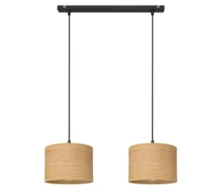 Żyrandol na lince ALBA 2xE27/60W/230V brązowe/czarne - Lampy sufitowe - miniaturka - grafika 1