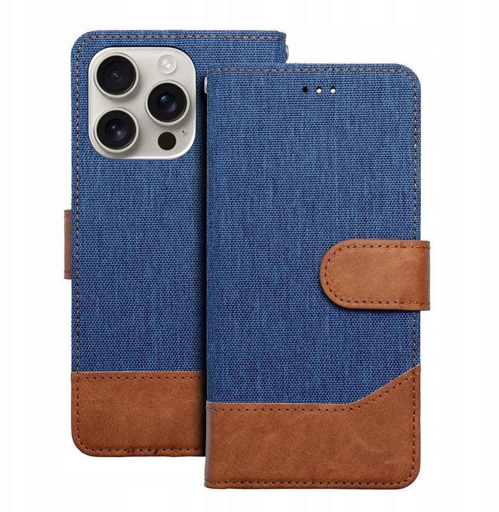 Kabura JEANS Book do IPHONE 16 Pro Max niebieski