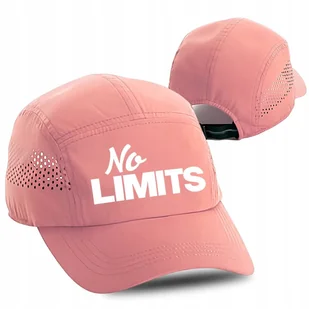 Czapka do Biegania Przewiewna NO LIMITS Różowa Wz - Czapki i chusty sportowe męskie - miniaturka - grafika 1