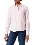Bluzki damskie - GANT Damska bluzka w paski Reg Broadcloth, Preppy Pink, 44 - miniaturka - grafika 1