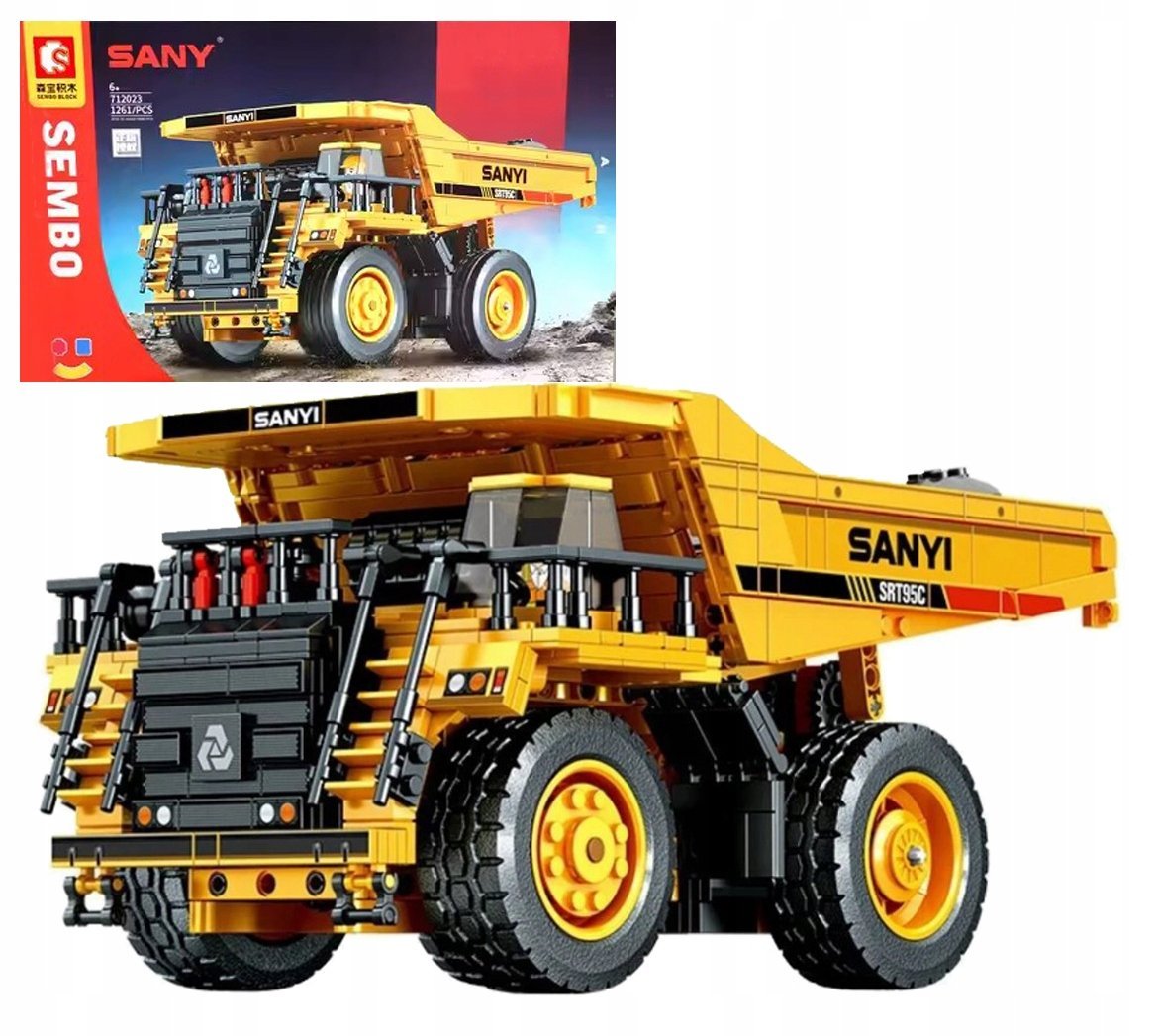 SUPER KLOCKI AUTO CIĘŻARÓWKA WOZIDŁO TIR MASZYNA BUDOWLANA WYWROTKA 1261