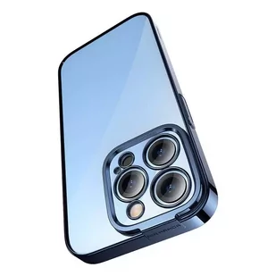 Zestaw ochronny Baseus Glitter przeźroczyste etui i szkło hartowane do iPhone 14 Pro (niebieski) - Etui i futerały do telefonów - miniaturka - grafika 2