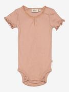 Body dla niemowląt - Wheat Body "Lace" w kolorze jasnoróżowym - miniaturka - grafika 1