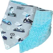 Śliniaki i fartuszki - Kerstin ŚLINIAK APASZKA MINKY BAWEŁNA NA RZEPY MIĘKKI 2w1 - miniaturka - grafika 1