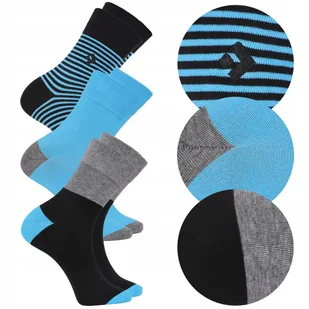 3x BAWEŁNIANE Skarpetki Męskie Długie Garniturowe 3 Pary MORAJ r. 43-45 - Skarpetki męskie - miniaturka - grafika 1