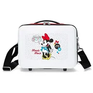 Kosmetyczki, organizery i kuferki - Kosmetyczka, możliwość dostosowania do wózka na kółkach Minnie Enjoy The Day Dots czerwona - miniaturka - grafika 1