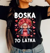 Koszulki i topy damskie - Damska koszulka na 70 urodziny - miniaturka - grafika 1