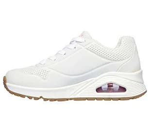 Skechers UNO Stand On Air Sneaker dziewczęce buty sportowe, White Pu H Pink Trim, 36 EU - Moda i Uroda OUTLET - miniaturka - grafika 1