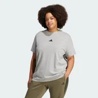Koszulki sportowe damskie - Koszulka Essentials 3-Stripes Cotton (Plus Size) - miniaturka - grafika 1