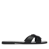 Klapki i japonki damskie - Klapki LOVE MOSCHINO JA28092G0OIAX000 Czarny - miniaturka - grafika 1