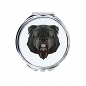 Lusterka do makijażu - Owczarek Flandryjski Lusterko Pies geometryczny - miniaturka - grafika 1